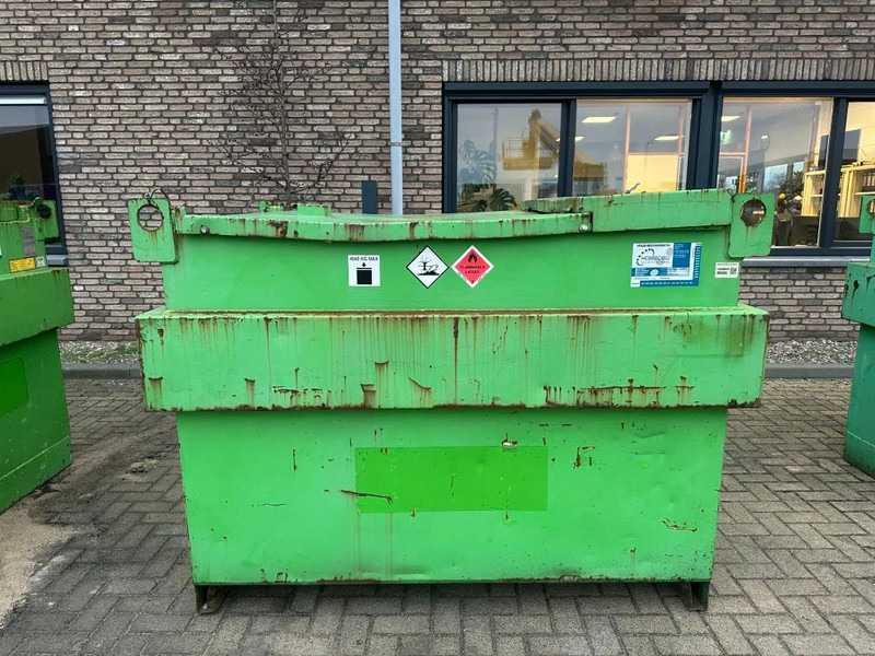 Kiwa IBC Steenbergen 2000 liter Dieseltank met handpomp Milieutank - Tangki penyimpanan: gambar 1 Kiwa IBC Steenbergen 2000 liter Dieseltank met handpomp Milieutank - Tangki penyimpanan: gambar 1