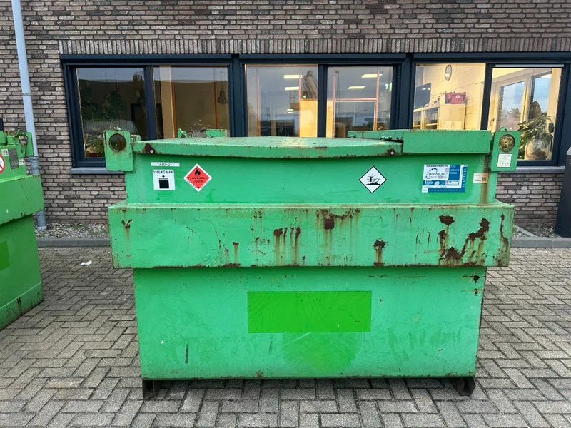 Kiwa IBC Steenbergen 2000 liter Dieseltank met handpomp Milieutank - Tangki penyimpanan: gambar 1 Kiwa IBC Steenbergen 2000 liter Dieseltank met handpomp Milieutank - Tangki penyimpanan: gambar 1