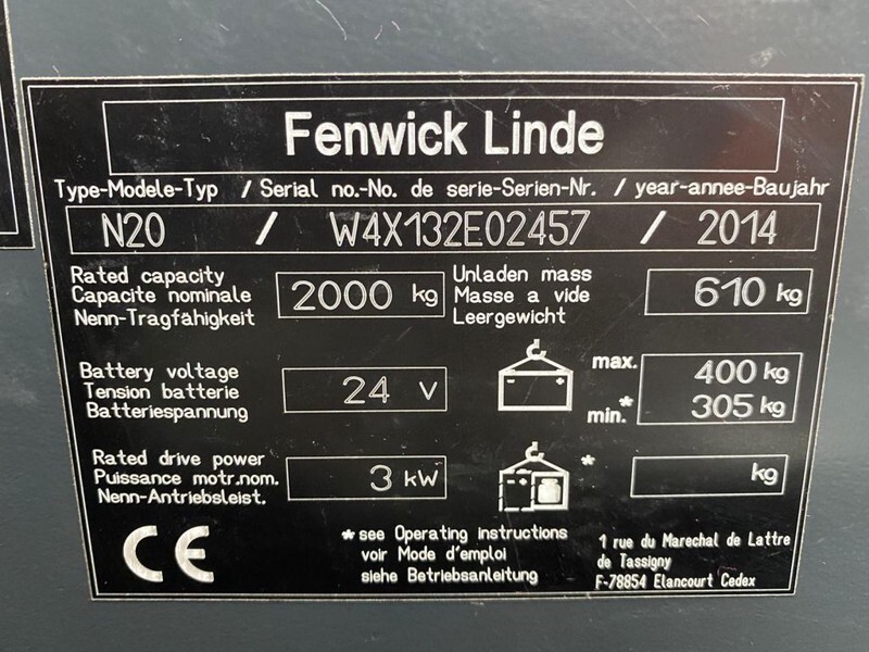 Linde N20 2 ton Elektrische Orderpicker Meerijder Palletwagen - Truk pallet: gambar 3 Linde N20 2 ton Elektrische Orderpicker Meerijder Palletwagen - Truk pallet: gambar 3