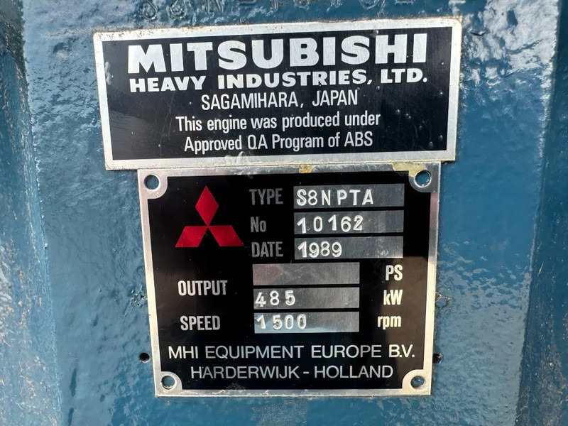 Mitsubishi S8NPTA 510 kVA Marine generatorset as New ! 181 hours ! - Genset: gambar 3 Mitsubishi S8NPTA 510 kVA Marine generatorset as New ! 181 hours ! - Genset: gambar 3