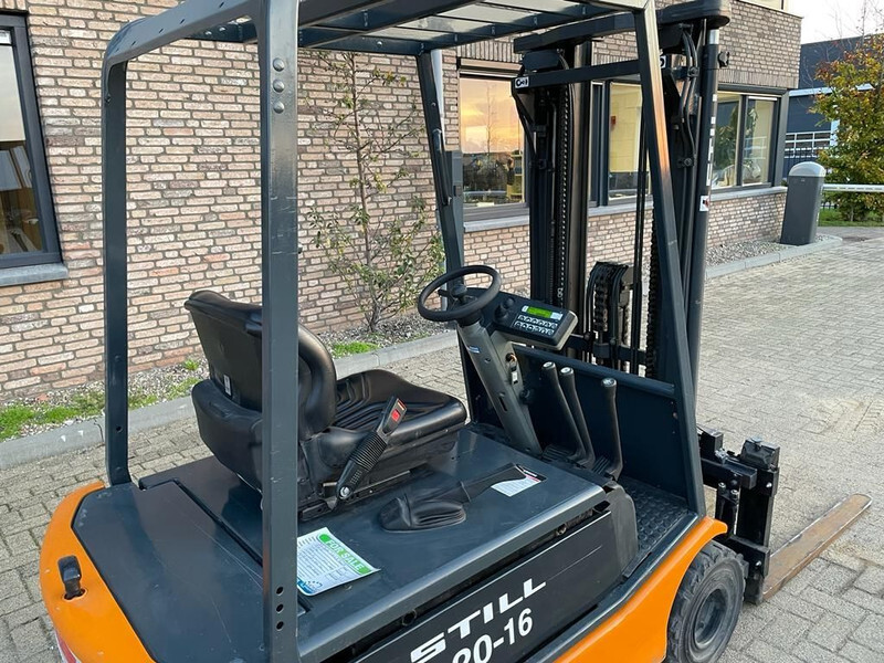 Forklift listrik Still R20-16 Elektra 1.6 ton Triplex Freelift Sideshift Heftruck: gambar 9