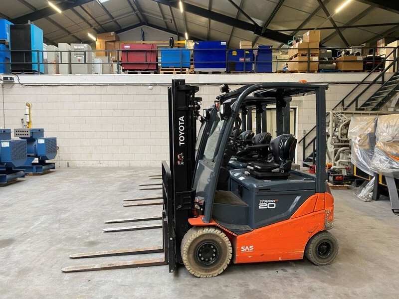 Forklift listrik Toyota 2 ton Traigo 20 Duplex Freelift Sideshift Elektra Heftruck: gambar 12
