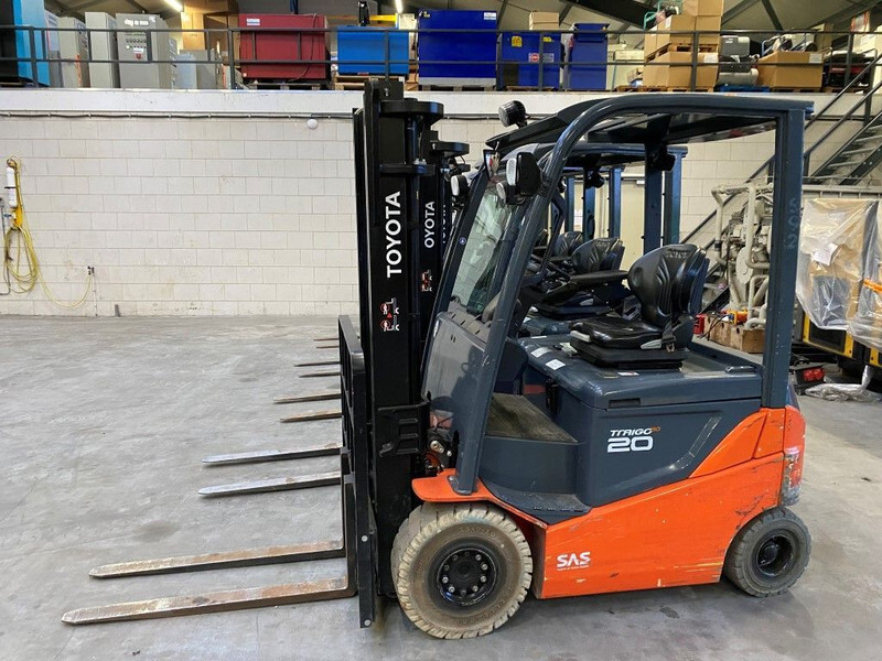 Forklift listrik Toyota 2 ton Traigo 20 Duplex Freelift Sideshift Elektra Heftruck: gambar 7