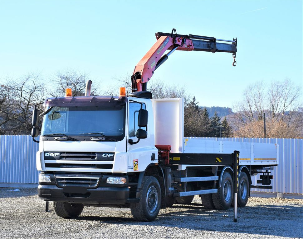 DAF CF 75.360 Pritsche 7,95 m + KRAN / FUNK * 6x4 DAF CF 75.360 Pritsche 7,95 m + KRAN / FUNK * 6x4 - Truk derek, Truk flatbed: gambar 2 DAF CF 75.360 Pritsche 7,95 m + KRAN / FUNK * 6x4 DAF CF 75.360 Pritsche 7,95 m + KRAN / FUNK * 6x4 - Truk derek, Truk flatbed: gambar 2