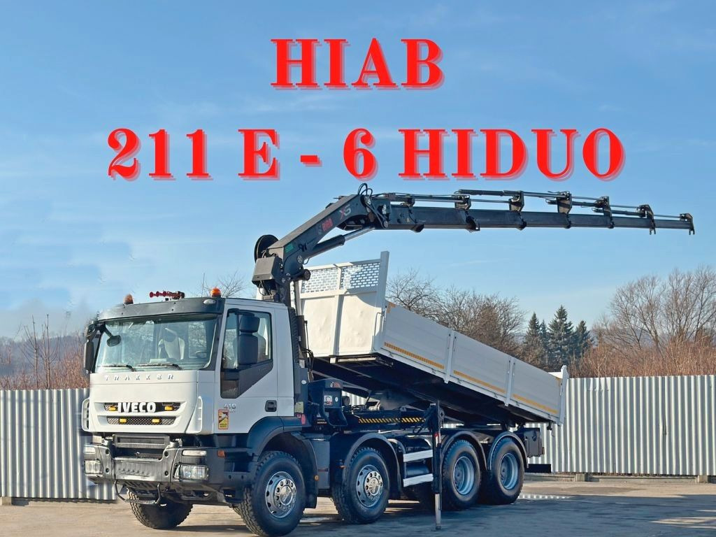 Iveco TRAKKER * HIAB 211 E - 6 HIDUO+ FUNK / 8x4 *TOP - Truk jungkit, Truk derek: gambar 1 Iveco TRAKKER * HIAB 211 E - 6 HIDUO+ FUNK / 8x4 *TOP - Truk jungkit, Truk derek: gambar 1
