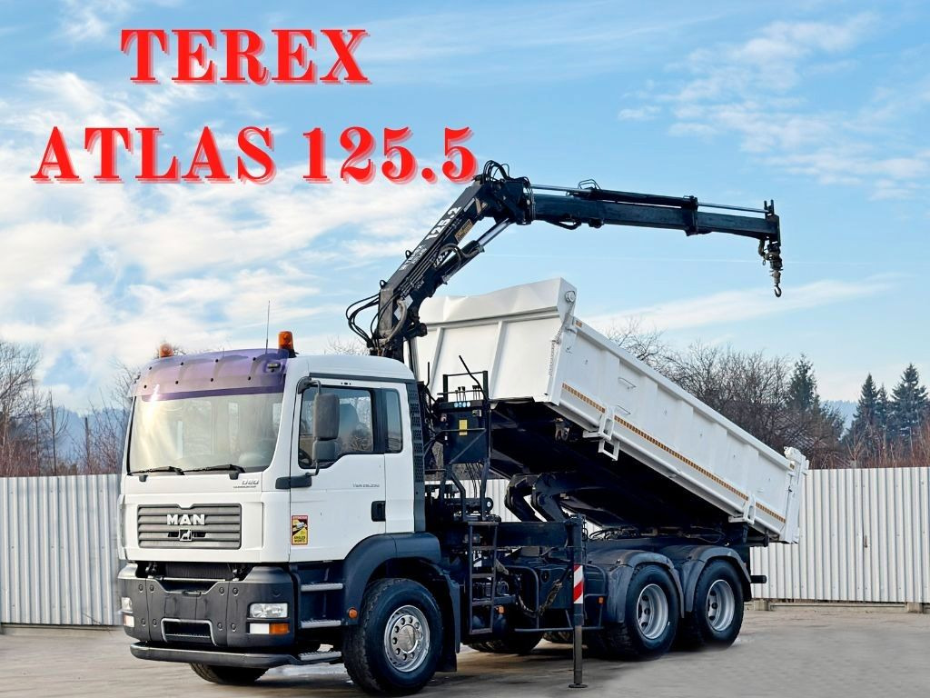 MAN TGA 26.350 * KIPPER 4,90m + TEREX ATLAS * 6x4 * - Truk derek: gambar 1 MAN TGA 26.350 * KIPPER 4,90m + TEREX ATLAS * 6x4 * - Truk derek: gambar 1