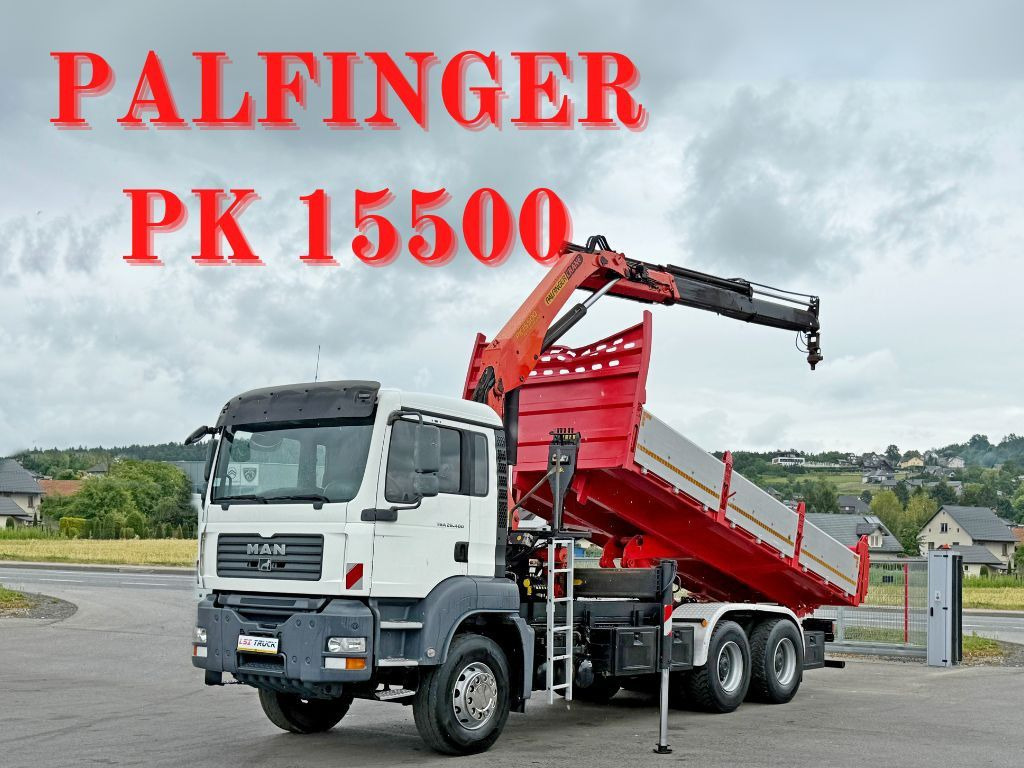MAN TGA 26.400 * KIPPER 6,00m + PK 15500 * 6x4 * TOP - Truk derek: gambar 1 MAN TGA 26.400 * KIPPER 6,00m + PK 15500 * 6x4 * TOP - Truk derek: gambar 1
