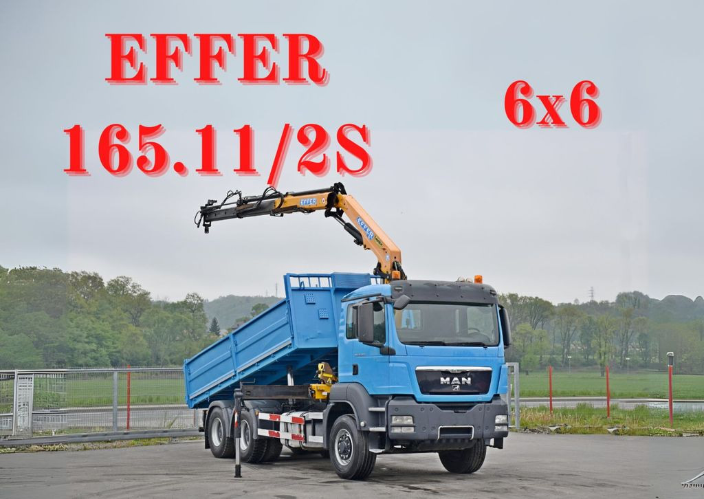 MAN TGS 26.360 Kipper 5,50m*EFFER 165.11/2S+FUNK*6x6 - Truk derek, Truk jungkit: gambar 1 MAN TGS 26.360 Kipper 5,50m*EFFER 165.11/2S+FUNK*6x6 - Truk derek, Truk jungkit: gambar 1