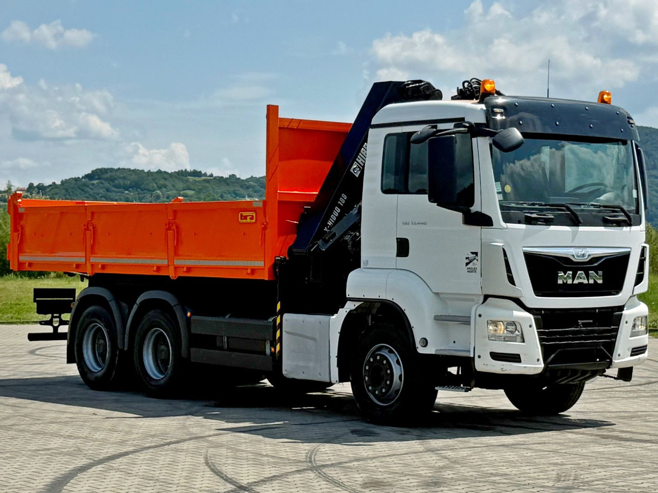 MAN TGS 33.440 * HIAB X-HIDUO 188 E-5 + FUNK * 6x4 - Truk jungkit, Truk derek: gambar 3 MAN TGS 33.440 * HIAB X-HIDUO 188 E-5 + FUNK * 6x4 - Truk jungkit, Truk derek: gambar 3