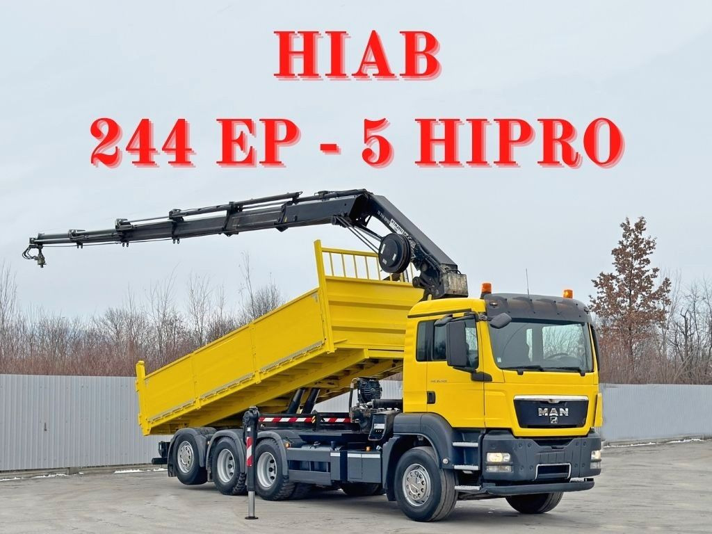 MAN TGS 35.400 * HIAB 244 EP - 5 HIPRO + FUNK * 8x4 - Truk jungkit, Truk derek: gambar 1 MAN TGS 35.400 * HIAB 244 EP - 5 HIPRO + FUNK * 8x4 - Truk jungkit, Truk derek: gambar 1