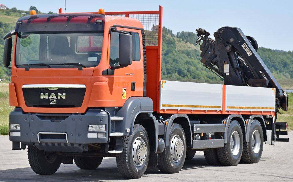 MAN TGS 35.440 * HIAB 211 E-6 HIDUO +FUNK / 8x4 - Truk derek, Truk flatbed: gambar 4 MAN TGS 35.440 * HIAB 211 E-6 HIDUO +FUNK / 8x4 - Truk derek, Truk flatbed: gambar 4
