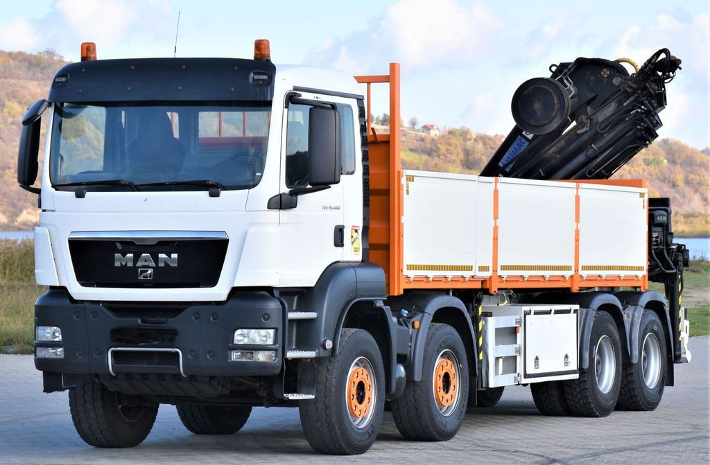 MAN TGS 35.440 * HIAB 322 EP-5HIPRO+FUNK / 8x4! - Truk derek, Truk flatbed: gambar 3 MAN TGS 35.440 * HIAB 322 EP-5HIPRO+FUNK / 8x4! - Truk derek, Truk flatbed: gambar 3