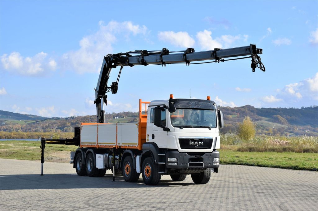 MAN TGS 35.440 * HIAB 322 EP-5HIPRO+FUNK / 8x4! - Truk derek, Truk flatbed: gambar 2 MAN TGS 35.440 * HIAB 322 EP-5HIPRO+FUNK / 8x4! - Truk derek, Truk flatbed: gambar 2