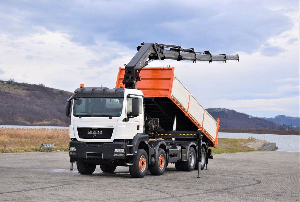 MAN TGS 35.440 * HIAB 322 EP-5HIPRO+FUNK / 8x4! - Truk jungkit, Truk derek: gambar 2 MAN TGS 35.440 * HIAB 322 EP-5HIPRO+FUNK / 8x4! - Truk jungkit, Truk derek: gambar 2