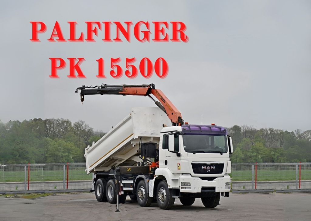 MAN TGS 35.440 * KIPPER 5,80m + KRAN * TOPZUSTAND - Truk derek, Truk jungkit: gambar 1 MAN TGS 35.440 * KIPPER 5,80m + KRAN * TOPZUSTAND - Truk derek, Truk jungkit: gambar 1