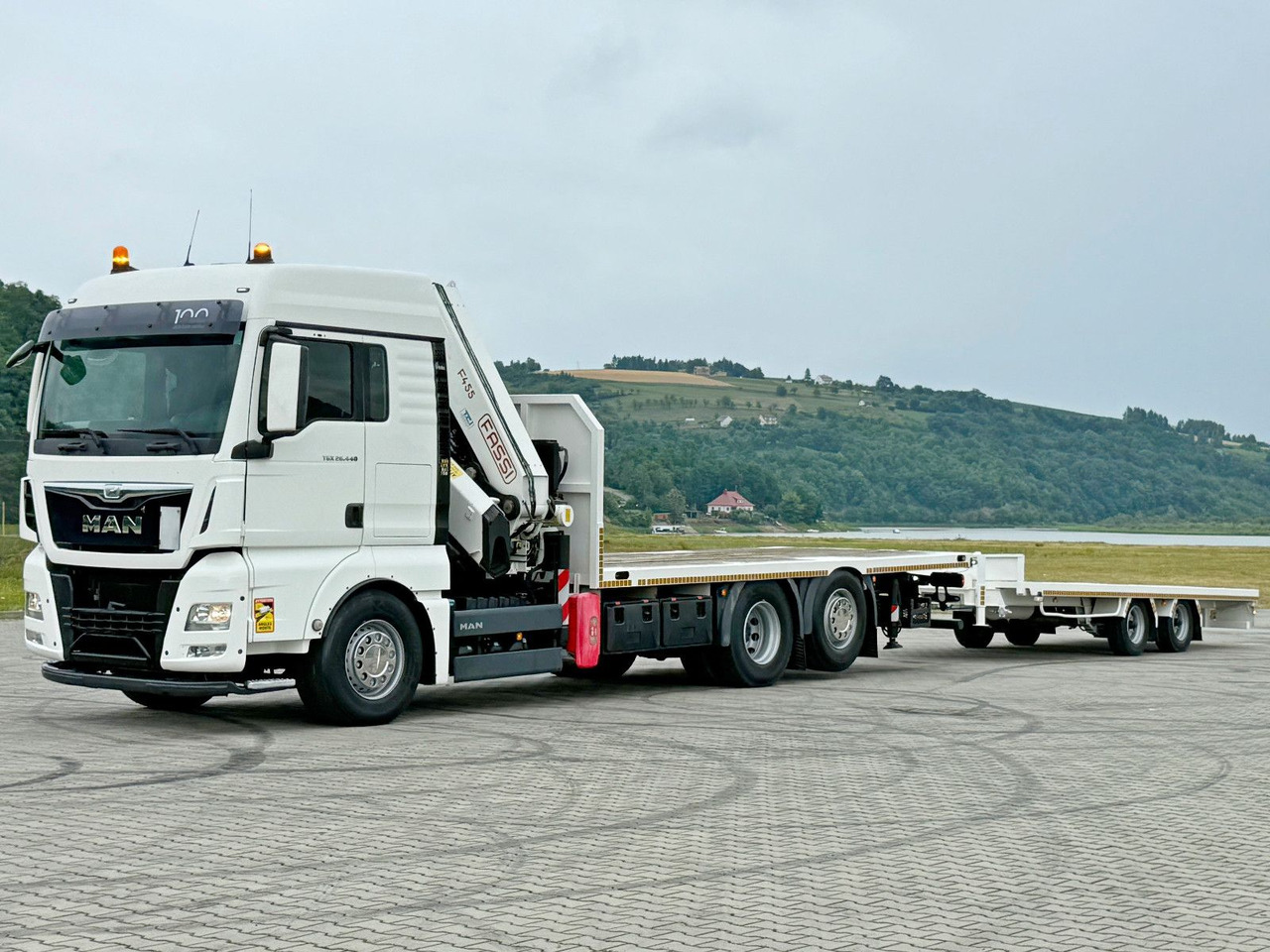 MAN TGX 26.440 * FASSI F455A.2.26E + FUNK + Anhänger - Truk derek: gambar 3 MAN TGX 26.440 * FASSI F455A.2.26E + FUNK + Anhänger - Truk derek: gambar 3