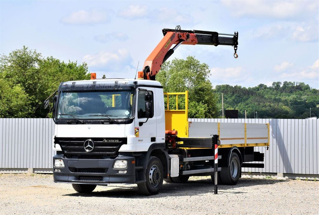 Mercedes-Benz ACTROS 1832 PRITSCHE 6,70m * PK 15500*TOPZUSTAND - Truk derek: gambar 2 Mercedes-Benz ACTROS 1832 PRITSCHE 6,70m * PK 15500*TOPZUSTAND - Truk derek: gambar 2
