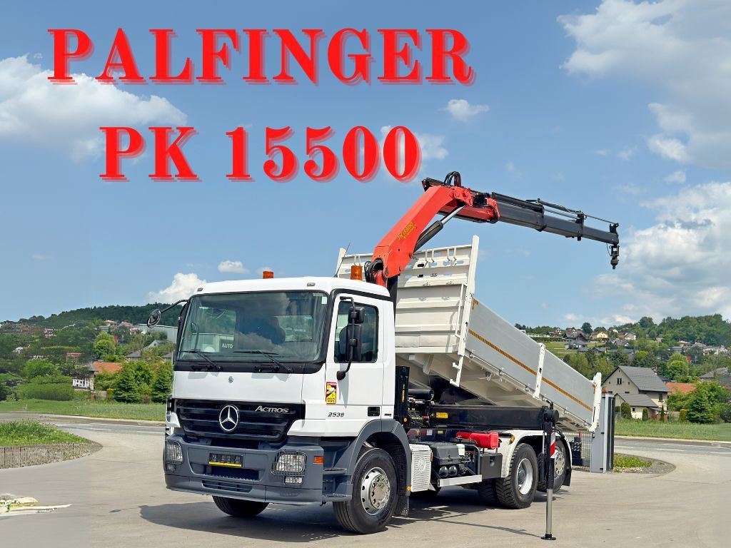 Mercedes-Benz ACTROS 2536* KIPPER 5,30m * PK 15500 + FUNK* TOP - Truk jungkit, Truk derek: gambar 1 Mercedes-Benz ACTROS 2536* KIPPER 5,30m * PK 15500 + FUNK* TOP - Truk jungkit, Truk derek: gambar 1
