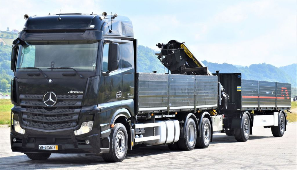 Mercedes-Benz ACTROS 2542 + PK18002-EH C/FUNK + Anhänger! Mercedes-Benz ACTROS 2542 + PK18002-EH C/FUNK + Anhänger! - Truk derek, Truk flatbed: gambar 4 Mercedes-Benz ACTROS 2542 + PK18002-EH C/FUNK + Anhänger! Mercedes-Benz ACTROS 2542 + PK18002-EH C/FUNK + Anhänger! - Truk derek, Truk flatbed: gambar 4