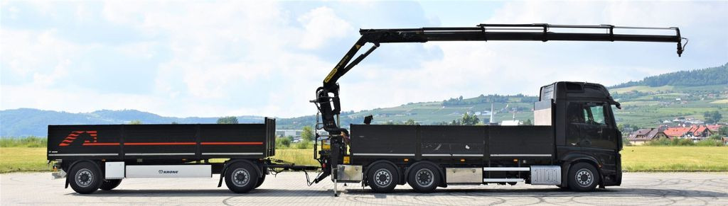 Mercedes-Benz ACTROS 2542 + PK18002-EH C/FUNK + Anhänger! - Truk derek, Truk flatbed: gambar 5 Mercedes-Benz ACTROS 2542 + PK18002-EH C/FUNK + Anhänger! - Truk derek, Truk flatbed: gambar 5