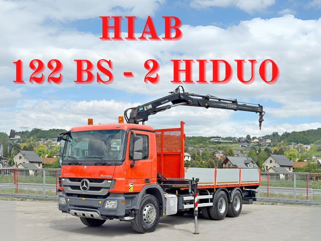 Mercedes-Benz ACTROS 2636*HIAB 122 BS-2 HIDUO + FUNK/6x4 * TOP - Truk derek: gambar 1 Mercedes-Benz ACTROS 2636*HIAB 122 BS-2 HIDUO + FUNK/6x4 * TOP - Truk derek: gambar 1