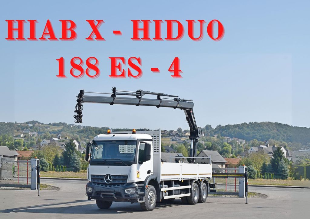 Mercedes-Benz ACTROS 2636 *HIAB X-HIDUO 188 ES-4/FUNK + * 6x4 - Truk derek, Truk flatbed: gambar 1 Mercedes-Benz ACTROS 2636 *HIAB X-HIDUO 188 ES-4/FUNK + * 6x4 - Truk derek, Truk flatbed: gambar 1