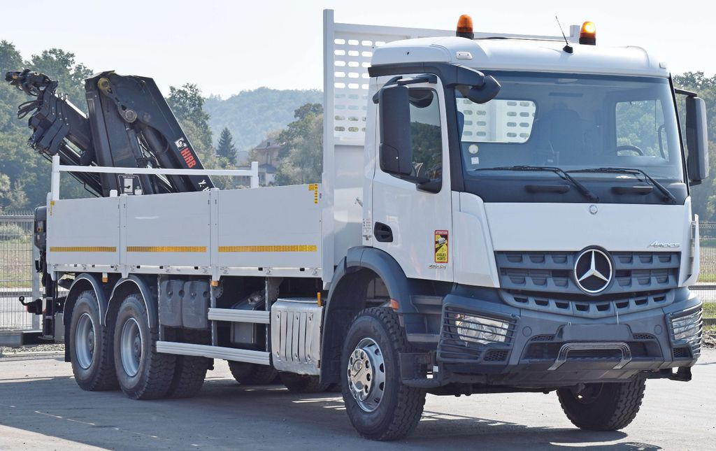 Mercedes-Benz ACTROS 2636 *HIAB X-HIDUO 188 ES-4/FUNK + * 6x4 - Truk derek, Truk flatbed: gambar 4 Mercedes-Benz ACTROS 2636 *HIAB X-HIDUO 188 ES-4/FUNK + * 6x4 - Truk derek, Truk flatbed: gambar 4