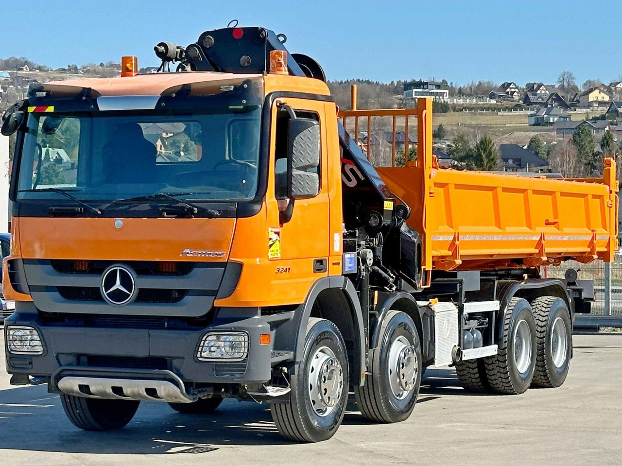 Mercedes-Benz ACTROS 3241 * HIAB 322 EP-4 HIDUO + FUNK / 8x4 - Truk jungkit, Truk derek: gambar 5 Mercedes-Benz ACTROS 3241 * HIAB 322 EP-4 HIDUO + FUNK / 8x4 - Truk jungkit, Truk derek: gambar 5
