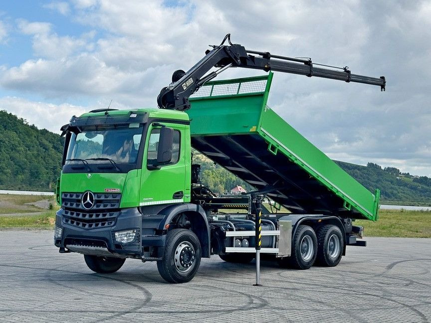 Mercedes-Benz AROCS 2636 * HIAB 122 ES - 3 HIPRO * 6x4 - Truk jungkit, Truk derek: gambar 2 Mercedes-Benz AROCS 2636 * HIAB 122 ES - 3 HIPRO * 6x4 - Truk jungkit, Truk derek: gambar 2