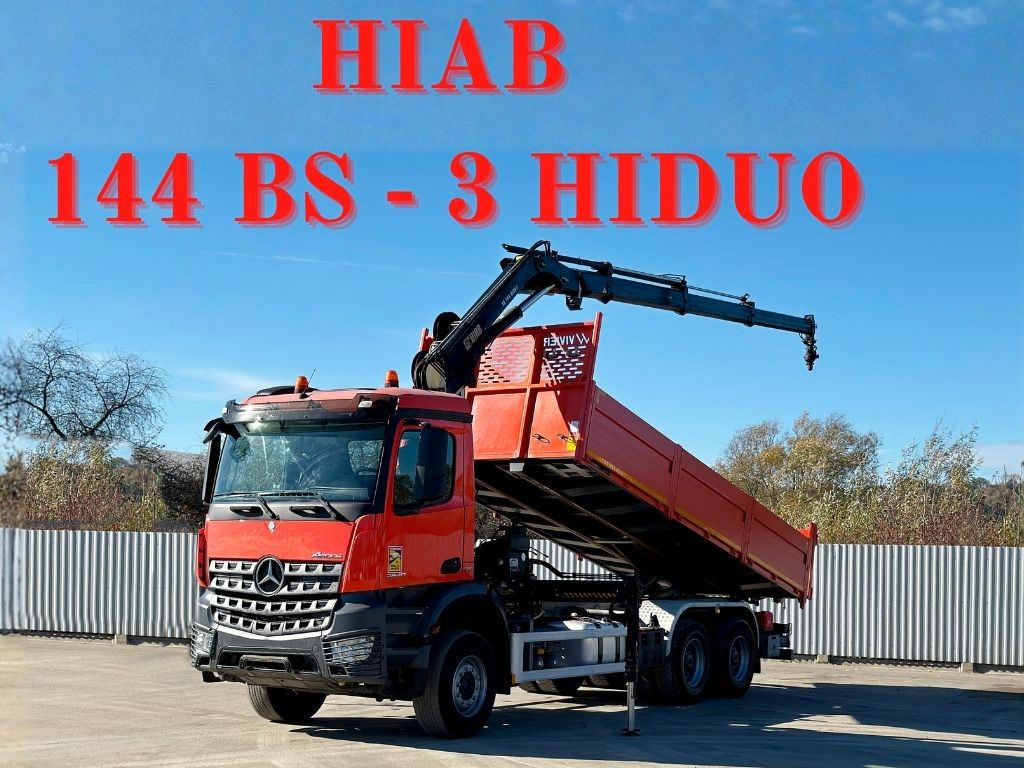 Mercedes-Benz AROCS 2640 *HIAB 144 BS - 3/FUNK + * 6x4 - Truk derek: gambar 1 Mercedes-Benz AROCS 2640 *HIAB 144 BS - 3/FUNK + * 6x4 - Truk derek: gambar 1