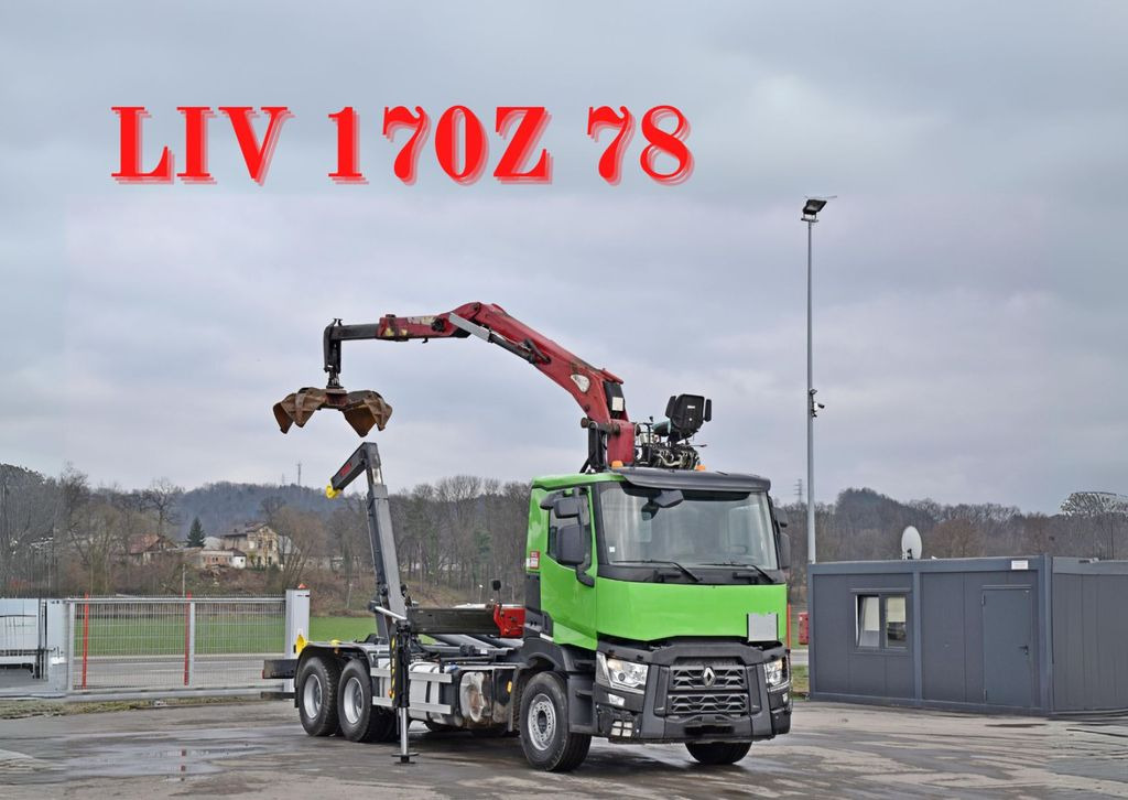 Renault C430* ABROLLKIPPER *LIV 170Z 78 * 6x4 - Hook lift, Truk derek: gambar 1 Renault C430* ABROLLKIPPER *LIV 170Z 78 * 6x4 - Hook lift, Truk derek: gambar 1