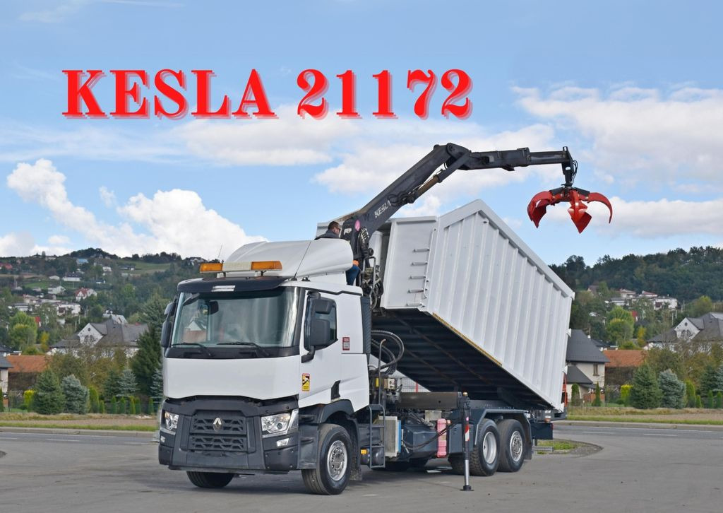 Renault C460* ABROLLKIPPER *KESLA 21172 * TOPZUSTAND - Hook lift, Truk derek: gambar 1 Renault C460* ABROLLKIPPER *KESLA 21172 * TOPZUSTAND - Hook lift, Truk derek: gambar 1