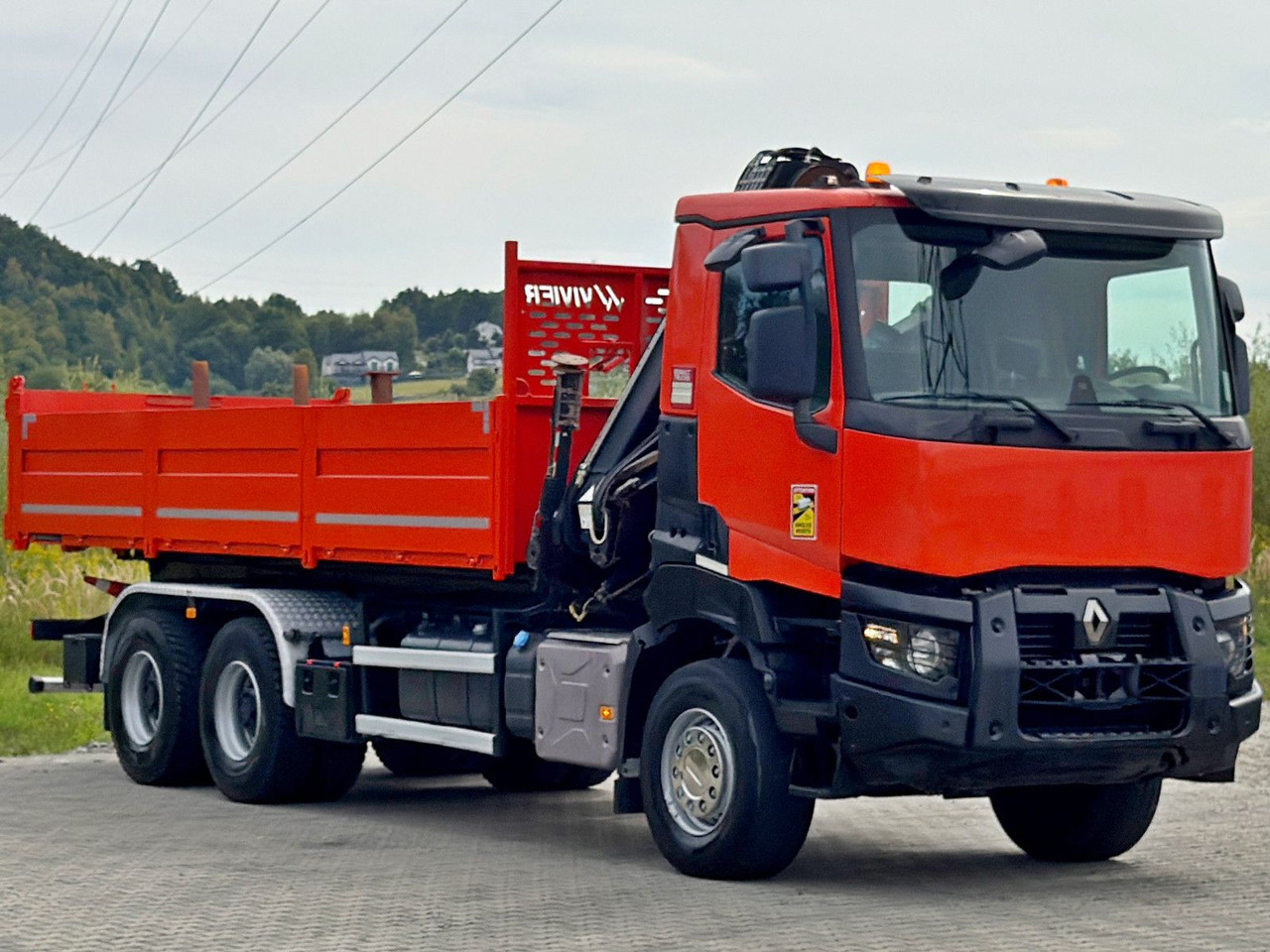 Renault K 380 * HIAB 144 BS - 3 HIDUO + FUNK * 6x4 * TOP - Truk derek: gambar 4 Renault K 380 * HIAB 144 BS - 3 HIDUO + FUNK * 6x4 * TOP - Truk derek: gambar 4