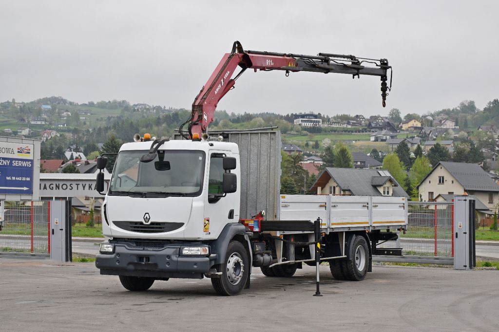 Renault MIDLUM 220 DXI *PRITSCHE 7,35m * KRAN + FUNK Renault MIDLUM 220 DXI *PRITSCHE 7,35m * KRAN + FUNK - Truk derek, Truk flatbed: gambar 2 Renault MIDLUM 220 DXI *PRITSCHE 7,35m * KRAN + FUNK Renault MIDLUM 220 DXI *PRITSCHE 7,35m * KRAN + FUNK - Truk derek, Truk flatbed: gambar 2