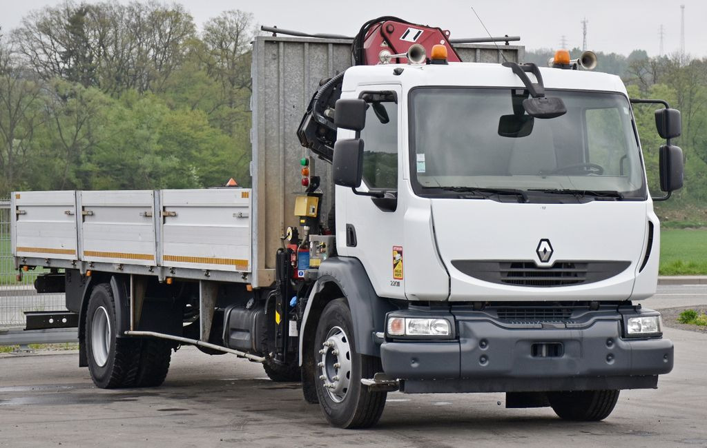 Renault MIDLUM 220 DXI *PRITSCHE 7,35m * KRAN + FUNK Renault MIDLUM 220 DXI *PRITSCHE 7,35m * KRAN + FUNK - Truk derek, Truk flatbed: gambar 3 Renault MIDLUM 220 DXI *PRITSCHE 7,35m * KRAN + FUNK Renault MIDLUM 220 DXI *PRITSCHE 7,35m * KRAN + FUNK - Truk derek, Truk flatbed: gambar 3