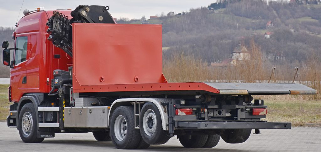 Truk derek, Hook lift Scania G 400 * Abschleppwagen 6,40m* KRAN + FUNK * TOP: gambar 7