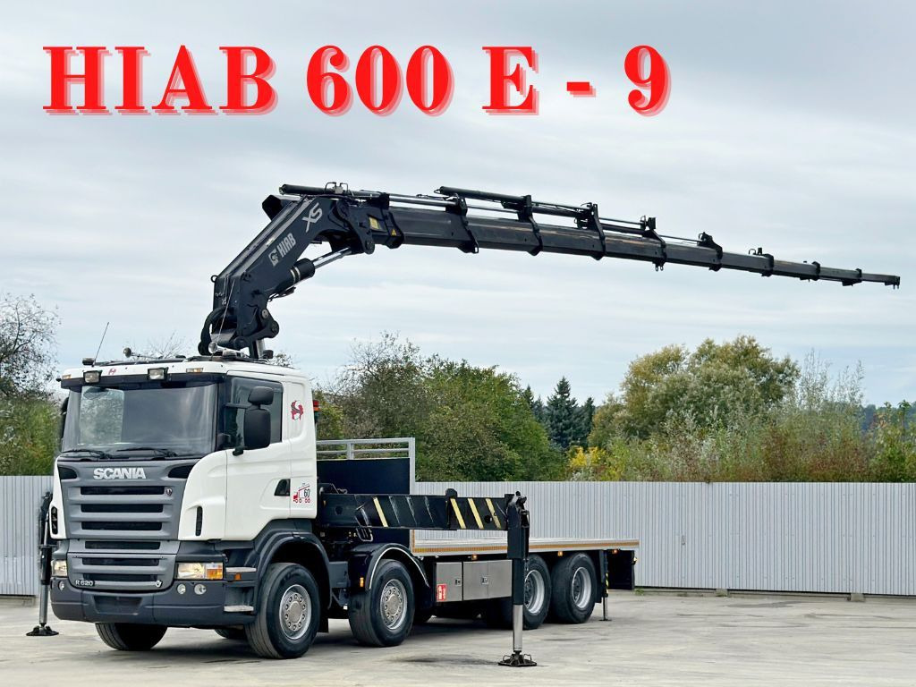Scania R 620*PLATFORM 6,45m*HIAB 600 E - 9 + FUNK / 8x4 - Truk derek: gambar 1 Scania R 620*PLATFORM 6,45m*HIAB 600 E - 9 + FUNK / 8x4 - Truk derek: gambar 1