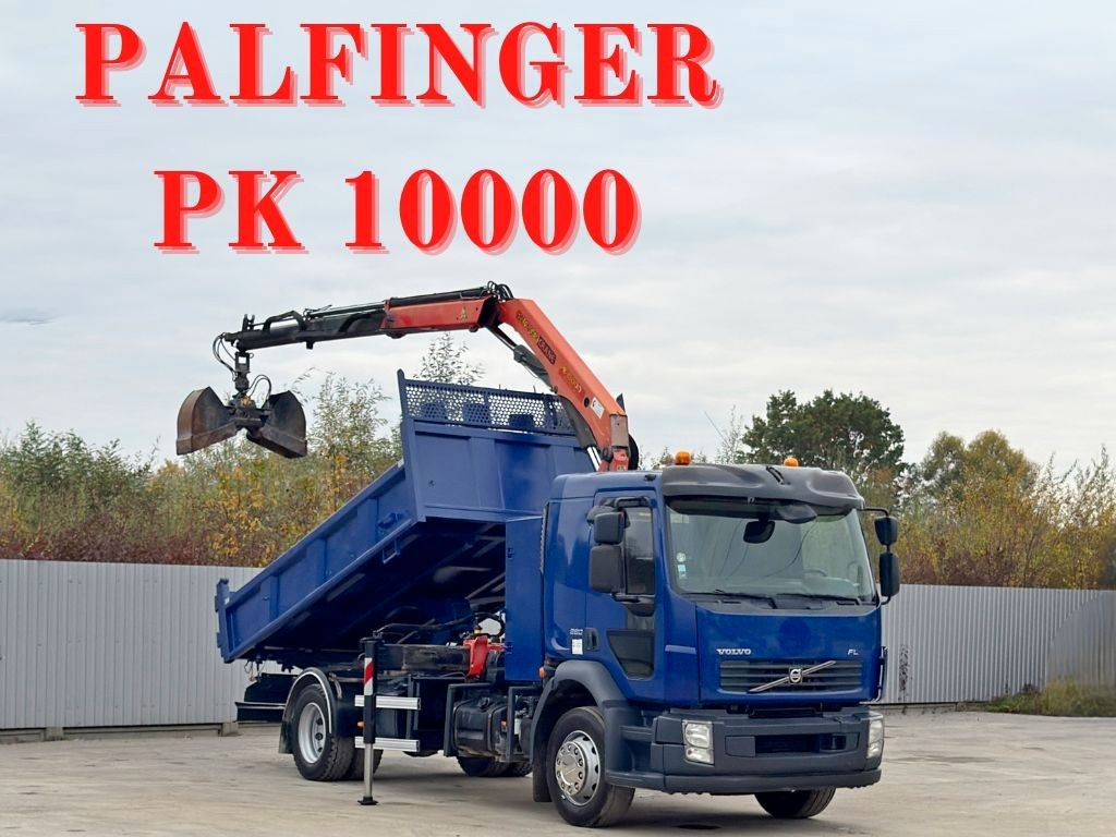 Volvo FL280 KIPPER 4,35m * PALFINGER PK 10000 + FUNK - Truk derek: gambar 1 Volvo FL280 KIPPER 4,35m * PALFINGER PK 10000 + FUNK - Truk derek: gambar 1
