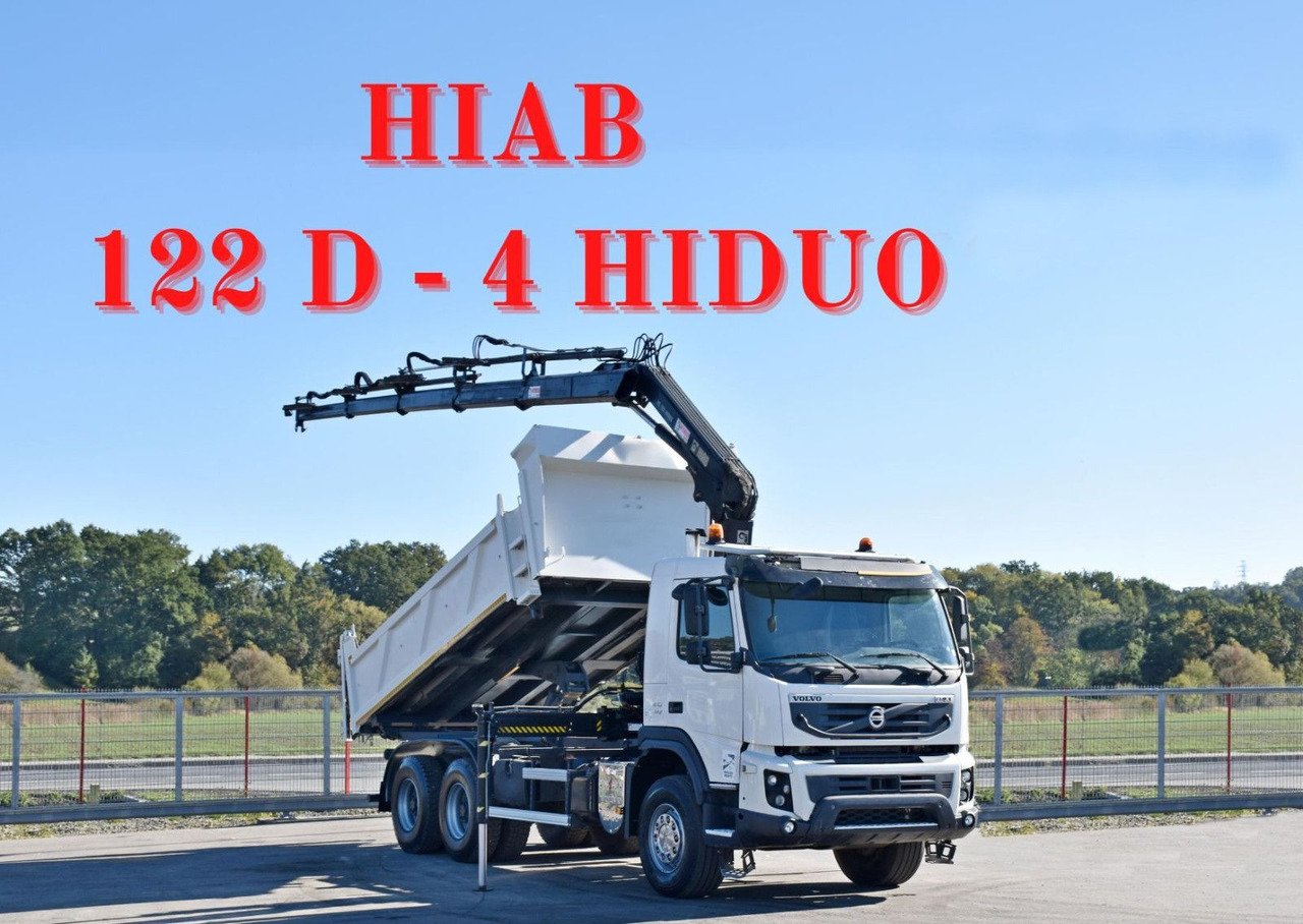 Volvo FMX 410 Kipper 5,20m*HIAB 122 D-4 HIDUO/FUNK*6x4 - Truk jungkit: gambar 1 Volvo FMX 410 Kipper 5,20m*HIAB 122 D-4 HIDUO/FUNK*6x4 - Truk jungkit: gambar 1