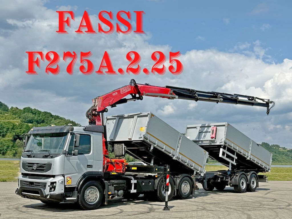 Volvo FMX 420* FASSI F275.2.25 + FUNK + Anhänger / TOP - Truk jungkit, Truk derek: gambar 1 Volvo FMX 420* FASSI F275.2.25 + FUNK + Anhänger / TOP - Truk jungkit, Truk derek: gambar 1