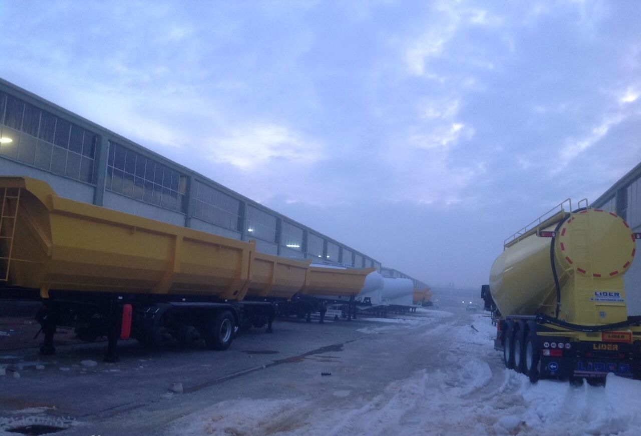 Semi-trailer tangki untuk pengangkutan semen baru LIDER 2022 year new Slurry Tanker Farmer Agriculture Field Tanker: gambar 12