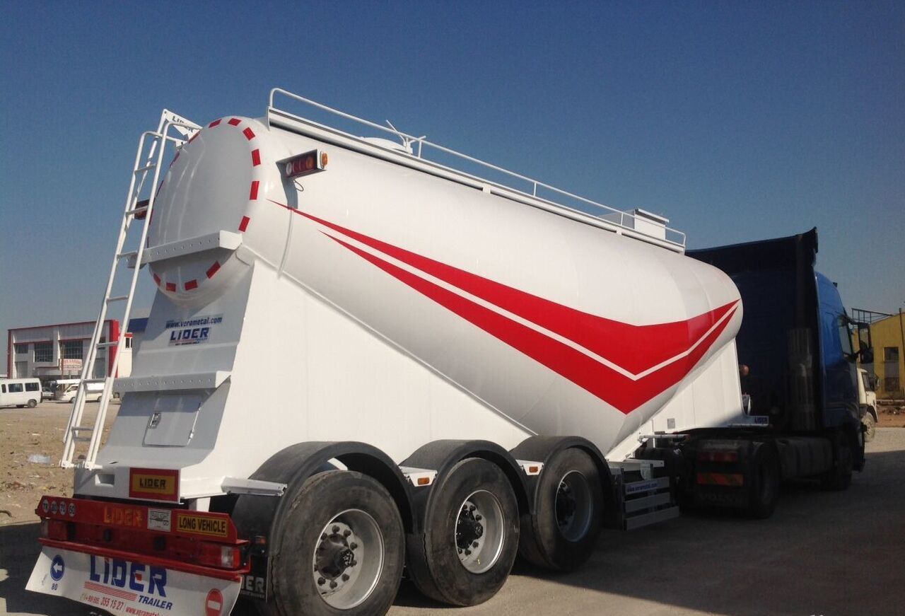 Semi-trailer tangki untuk pengangkutan semen baru LIDER 2022 year new Slurry Tanker Farmer Agriculture Field Tanker: gambar 6
