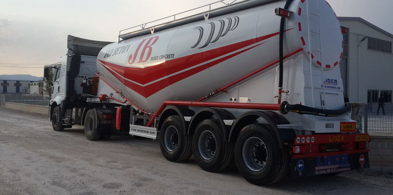 Semi-trailer tangki untuk pengangkutan semen baru LIDER 2022 year new Slurry Tanker Farmer Agriculture Field Tanker: gambar 9