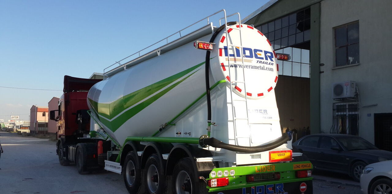 Semi-trailer tangki untuk pengangkutan semen baru LIDER 2022 year new Slurry Tanker Farmer Agriculture Field Tanker: gambar 8