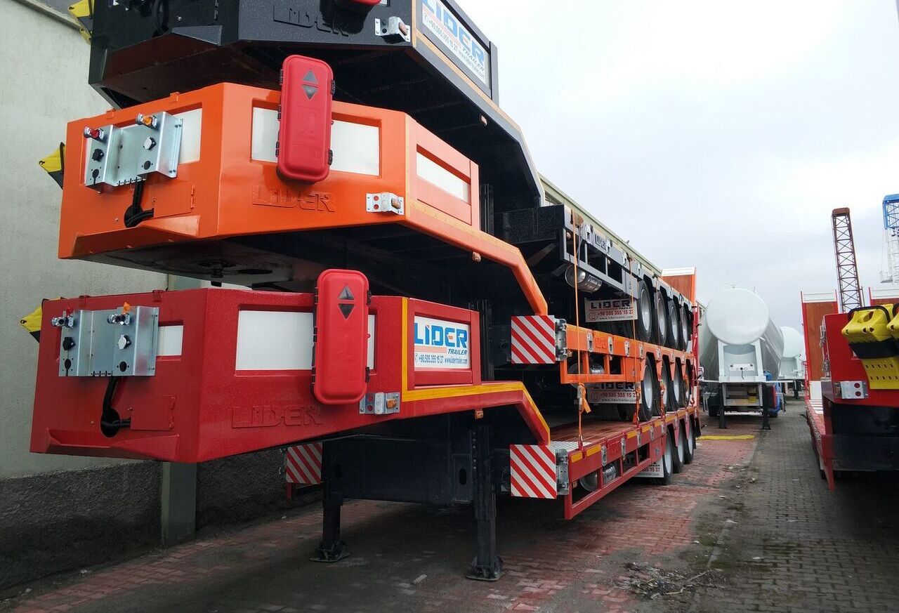 Semi-trailer low bed baru LIDER TRAILER  -ENES GROUP NEW remorque surbaissée 2024 YEAR (MANUFACTURER COMPANY): gambar 13