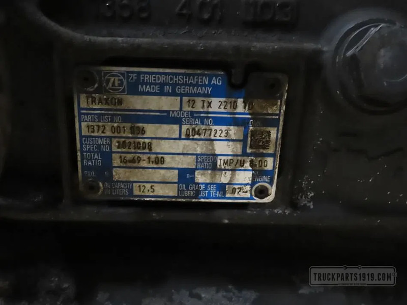 DAF 2189380 Versnellingsbak TraXon - Gearbox untuk Truk: gambar 3 DAF 2189380 Versnellingsbak TraXon - Gearbox untuk Truk: gambar 3