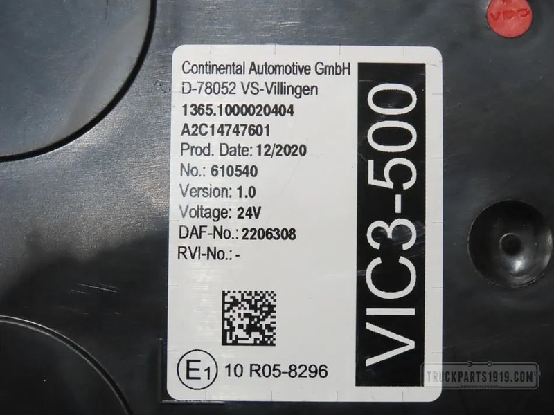 DAF 2206308 VIC3-500 stuurkast DAF Euro6 - ECU untuk Truk: gambar 2 DAF 2206308 VIC3-500 stuurkast DAF Euro6 - ECU untuk Truk: gambar 2