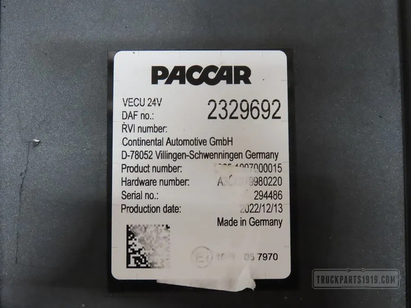 DAF 2329692 VECU Regeleenheid - ECU untuk Truk: gambar 2 DAF 2329692 VECU Regeleenheid - ECU untuk Truk: gambar 2