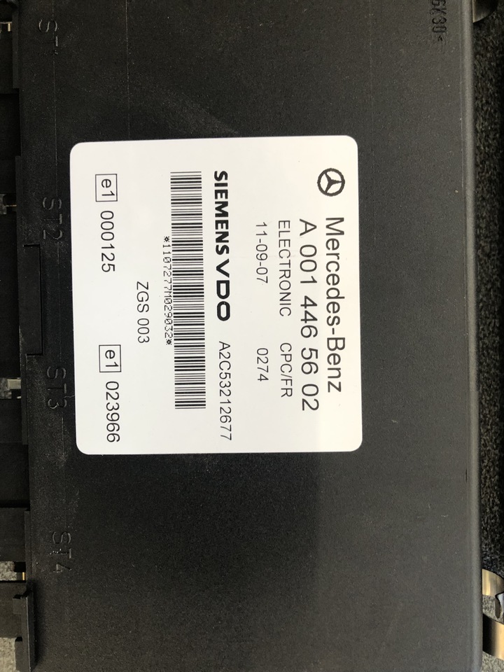 MERCEDES-BENZ ACTROS ECU FR/CPC  - ECU untuk Truk: gambar 3 MERCEDES-BENZ ACTROS ECU FR/CPC  - ECU untuk Truk: gambar 3