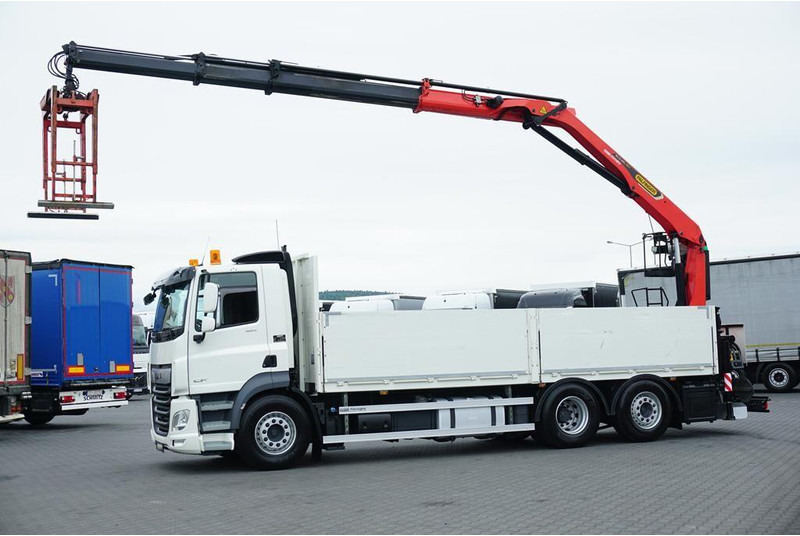 DAF CF / 480 / 6 X 2 / SKRZYNIOWY + HDS / PALFINGER PK 22 001L / OŚ - Truk flatbed, Truk derek: gambar 4 DAF CF / 480 / 6 X 2 / SKRZYNIOWY + HDS / PALFINGER PK 22 001L / OŚ - Truk flatbed, Truk derek: gambar 4